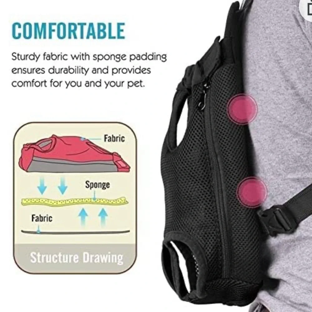 Portable Travel Adjustable Front Dog Backpack